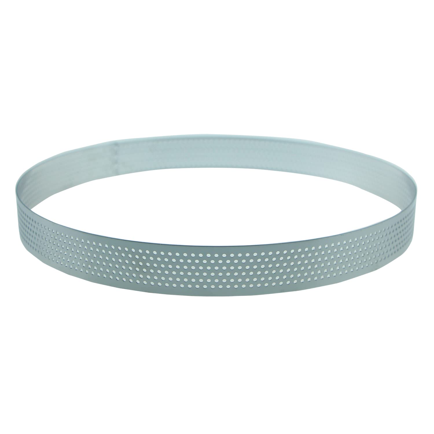 Photo 1 of Keewah Round Perforated Tart Ring, 9", Stainless Steel