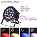 Par Lights, SOLMORE DMX-512 RGB 18 LED Party Lights DJ Disco Lights Sound Activated Stage Lighting for Wedding KTV Show Club Bar Karaoke 18W