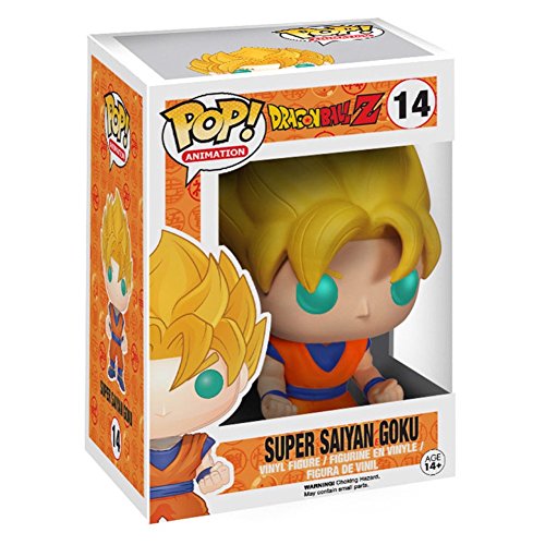Funko POP! Anime: Dragonball Z Glow In The Dark Super Saiyan Goku Action Figure EE Exclusive