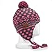 Tenergy Wireless Bluetooth Hands-Free Beanie (PINK & GREY) with PomPoms and Earflaps (built-in stereo speakers and microphone for calls)