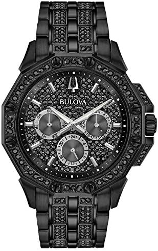 Amazon.com: Bulova Men's Crystals Phantom Silver Stainless Steel