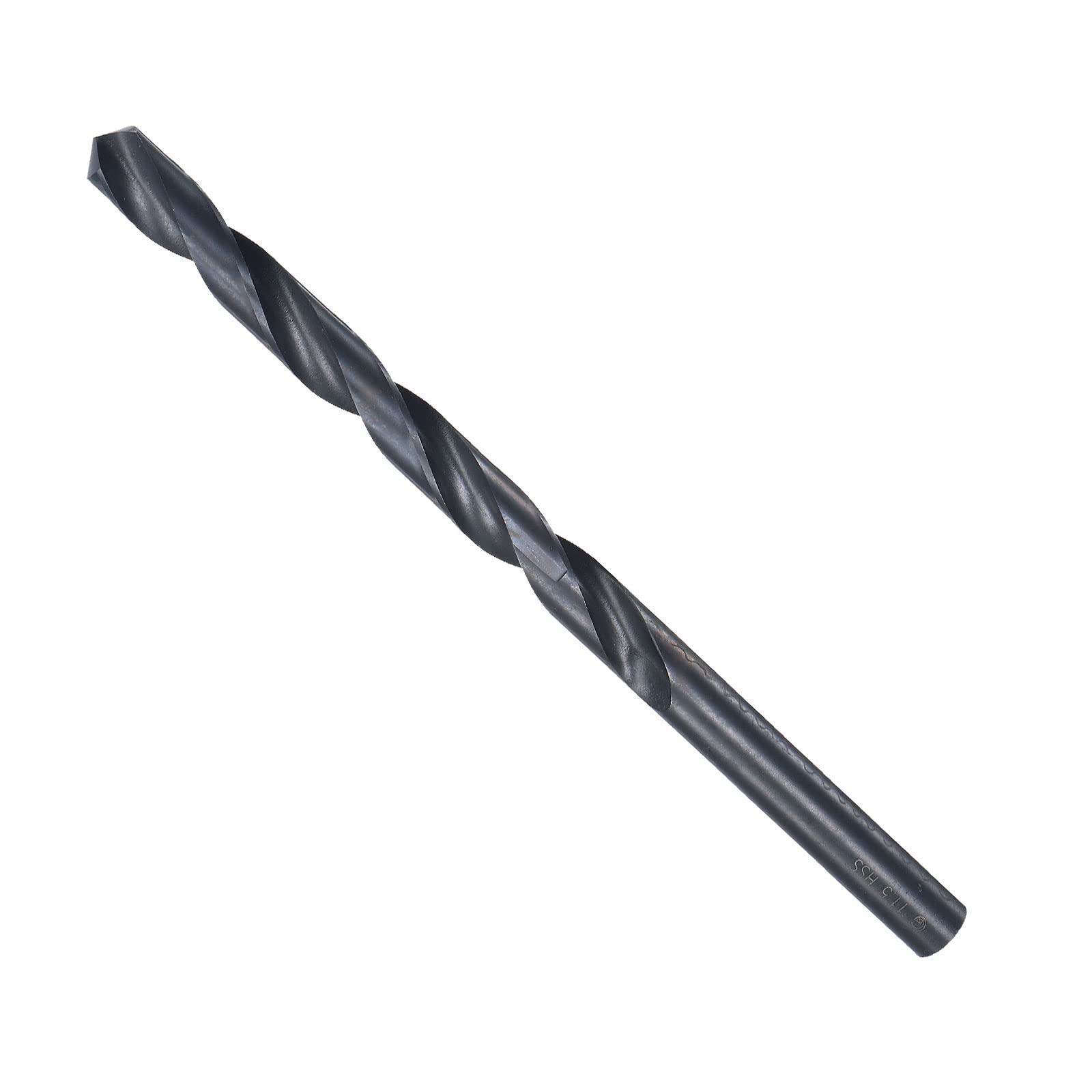 CoCud Twist Drill Bits, 11.5mm Drilling Diameter, Black Oxide High Speed Steel Extra Long Straight Shank - (Applications: for Stainless Steel Alloy Metal), 1-Piece