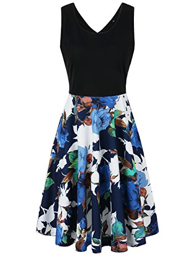 Uxely Junior Summer Beach Dresses Causal Floral Pleated Sundress White |  Desertcart Belize