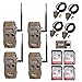 Cuddeback CuddeLink J Series Long Range IR 20MP Trail Camera 4-Pack with Python Cable and 16GB Card