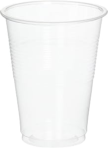 Blue Sky 100 Count Plastic Cups, 7 oz, Clear