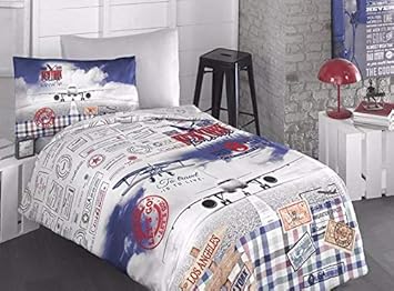 Amazon Com Paradise Ranforce Plane Bedding Set Plane Los