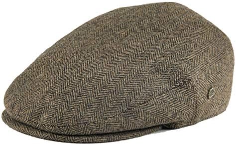 新品　salsation サルセーション　Canvas Flat Cap SM Brixton Hooligan Snap Cap Brown/Khaki XS (6 3/4) at Amazon Men's