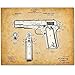 1911 Colt 45 Patent Print - 11x14 Unframed Patent Print Gun Pictures for Wall - Man Cave Gun Poster Decor - Gift Under $20 for Gun Owners and Firearms Enthusiasts