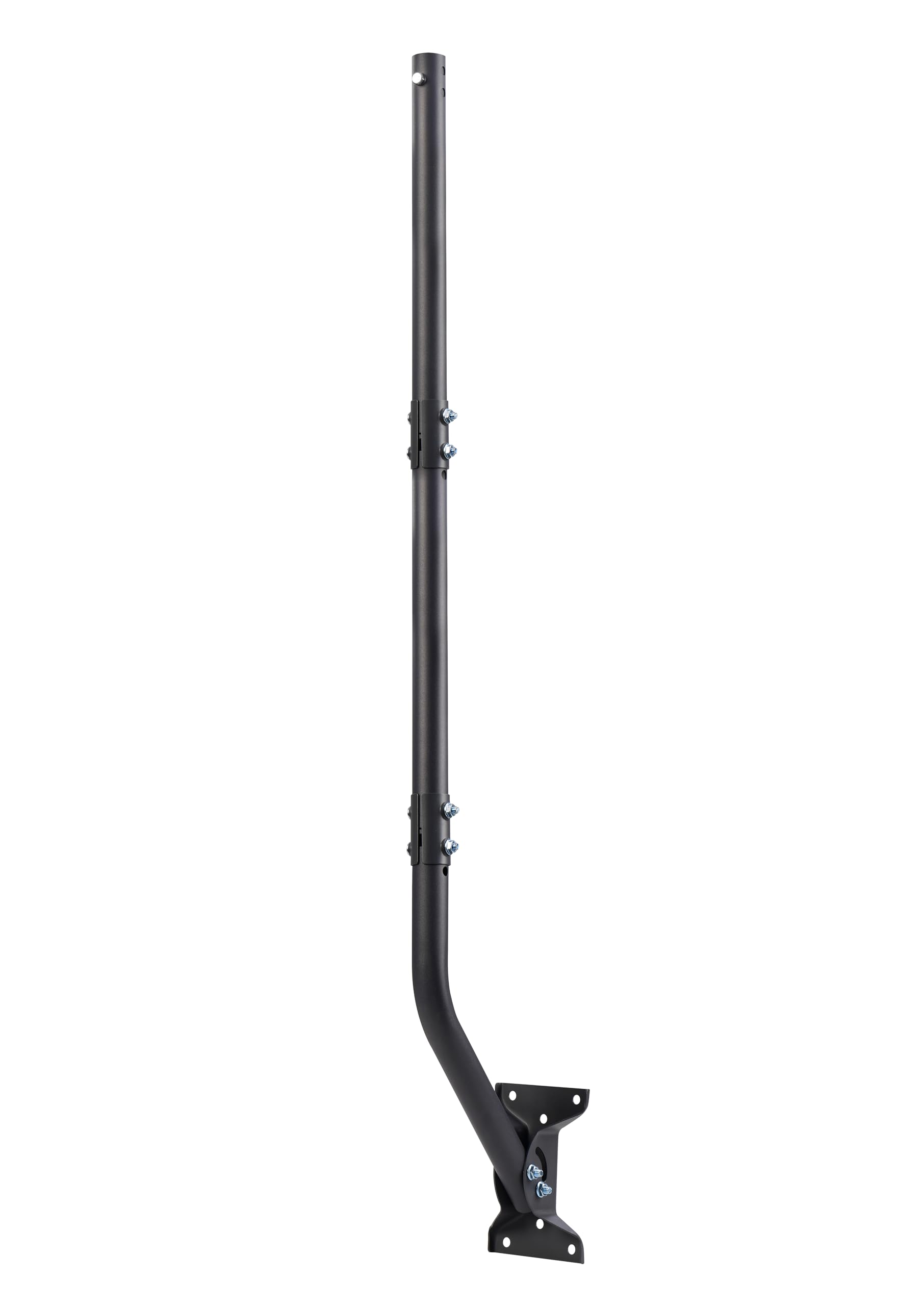Photo 1 of CEKAY Universal Mounting Pole (Diameter 1 1/2", Length 51") - J Pole Mount for Antenna & Starlink Dish & Weather Station - Adjustable Pivot/Lock Bracket for Wall, Eave or Roof Mounting