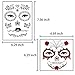 12 Pack Day of the Dead Face Tattoos Sugar Skull Temporary Face Tattoo Halloween Makeup Tattoo for Men and Women