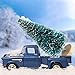Sumind 72 Pieces Mini Christmas Trees Bottle Brush Trees Plastic Artificial Winter Sisal Mini Pine with Wooden Base Snow Frost Tree Tabletop Tree for Christmas Decoration Gift and Display