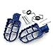 TC-Motor Blue Aluminum Footrest Foot Rest Foot Pegs Footpegs For Yamaha PW50 PW80 TW200 TTR90 TTR90E And Honda XR50R CRF50 CRF70 CRF80 CRF100F Dirt Motor Bike Motorcycle Motocross