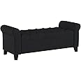 Amazon.com: Christopher Knight Home Keiko Fabric Armed Storage Bench ...