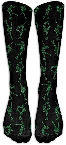 KAKARA Classic Middle Stockings Ice Skating I Love Figure Skating Personalized Socks Sport Athletic Crew Socks For Women Lady Girls