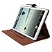 Tranesca Premium Leather Case for Apple iPad Pro 9.7 with Apple Pencil Holder 2016 Version (Not for iPad Air or iPad Mini),Topaz Brown