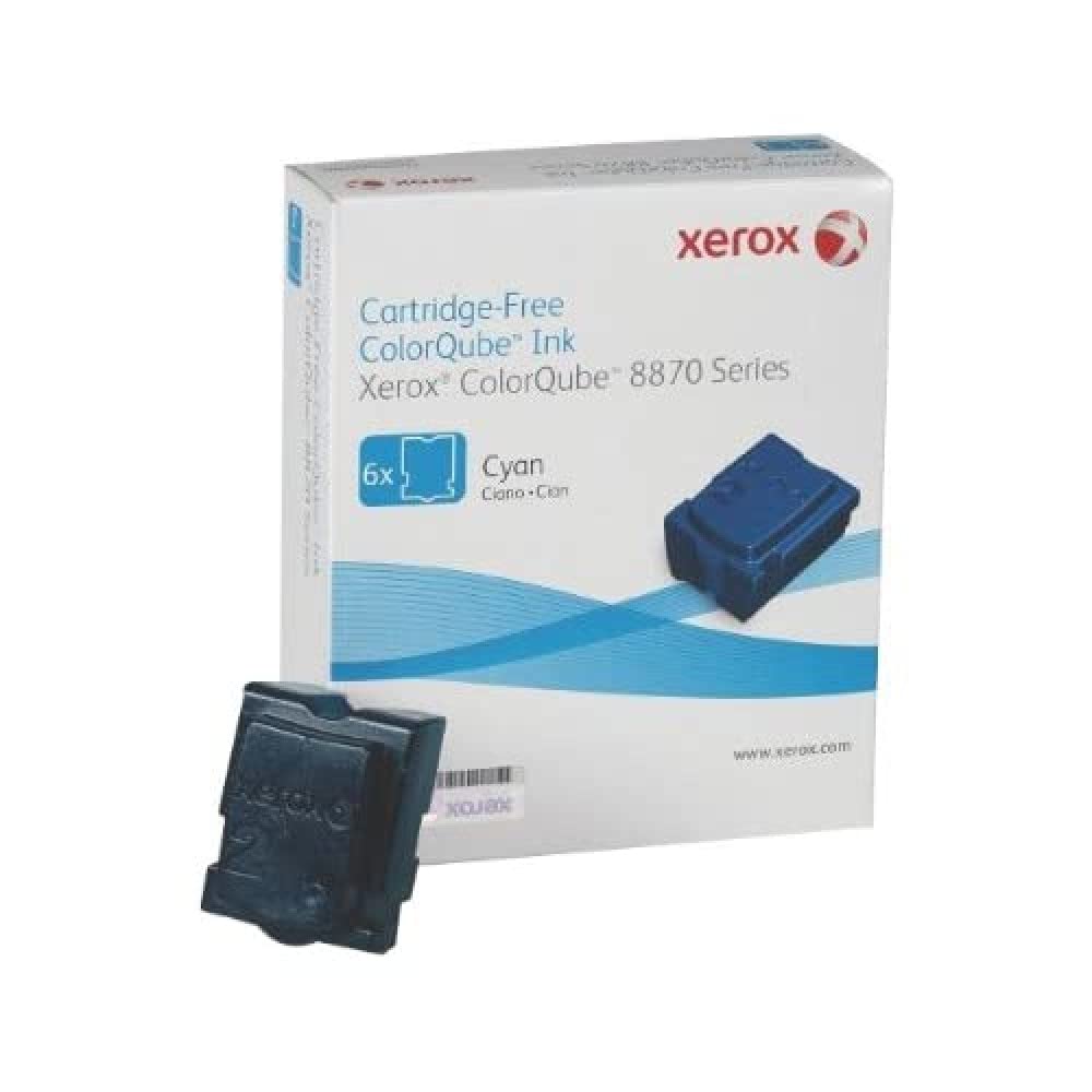Xerox ColorQube 8870/8880 Cyan Solid Ink (6 sticks, 17,300 Pages) - 108R00954
