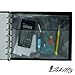 Skittz business check binder 7 Ring 3 on a page checkbook holder w/ Zip Pouch