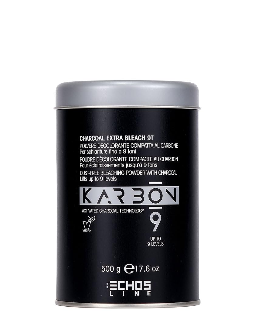 ECHOSLINE Karbon 9 Charcoal Extra Bleach 9T - 9 Tones Compact Bleaching Powder