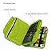 Electronics Organizer Travel Cable Cord Wire Bag Accessories Gadget Gear Storage Cases for 10.5 Inch Tablet (Light Gray)