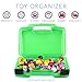 Life Made Better Little People Toy Storage Carrying Box, Mini Figure Organizer, Stores Figurines and Accessories, Green