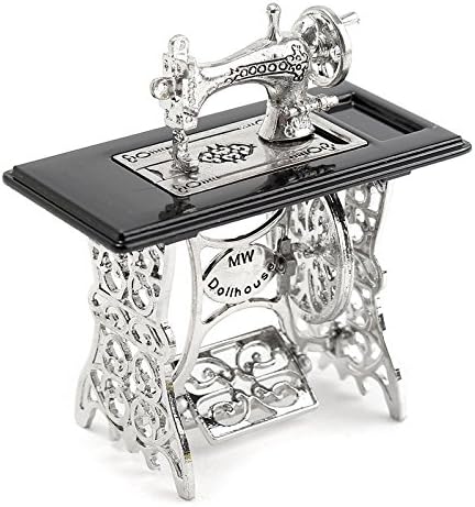 Sewing Machine Furniture Table Metal Crafts Doll Home Decoration Ornaments