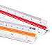 MyLifeUNIT Professional Plastic Engineering Triangular Scale Ruler (1:100, 1:200, 1:250, 1:300, 1:400, 1:500)