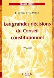 Les  grandes décisions du Conseil constitutionnel