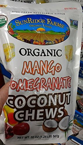 SunRidge Farms Organic Mango Pomegranate Coconut Chews 20oz
