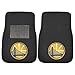 FANMATS 20321 Golden State Warriors 2-Piece Embroidered Team Logo Car Mat Set, Front Row Automotive Floor Mats