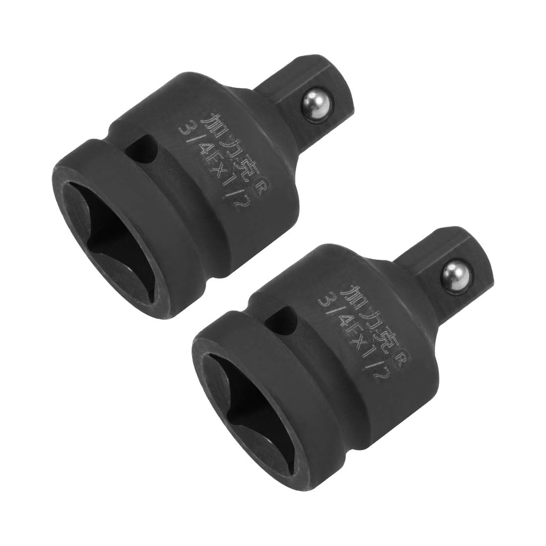 sourcing map 2pcs 3/4" Drive (Female) x 1/2" (Male) Impact Socket Reducer for Use with Air Impact Drivers, Breaker Bars, Ratchets, CR-MO Steel