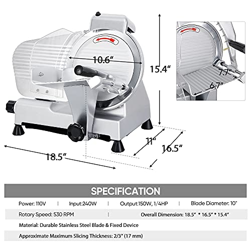 Premium Quality Electric Semi Automatic Meat Slicer Industrial Meat Slicer Machine