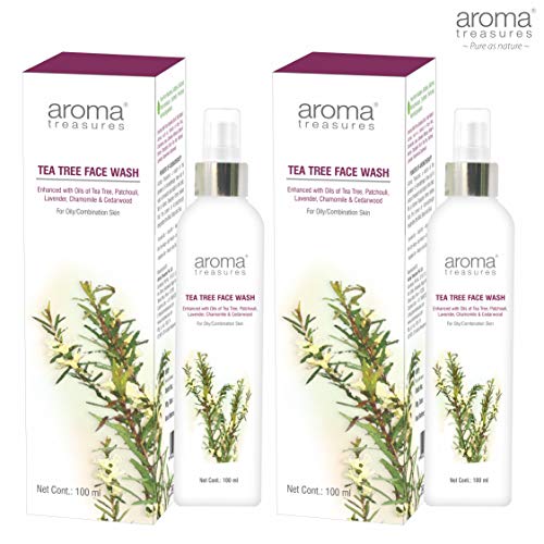 aroma treasures tea tree face wash