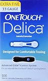 Lifescan One Touch Delica Diabetic Lancets 30G, 100CT