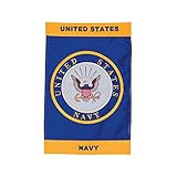In the Breeze U.S. Navy Emblem Garden Flag