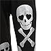 ZZhong Women's Hip Hop Skull Pattern Trousers Full Length Baggy Harem Pants Black S