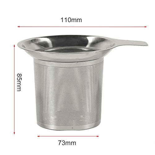 Practical Tea Strainer Filter Stainless Steel Tea Infuser Strainer Filter Drinkware Tea Drinking Accessories Kitchen Use - Thumbnail 4