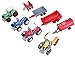 Cltoyvers 4 Pcs Metal Farm Tractor Trailer Toys Vehicle Play Set - Disc Plow, Water Tank, Wagon, Dump Trailer, Diecast Little Cars Set for 3, 4, 5 Years Old Toddlers Boys Christmas Xmas Birthday Gift