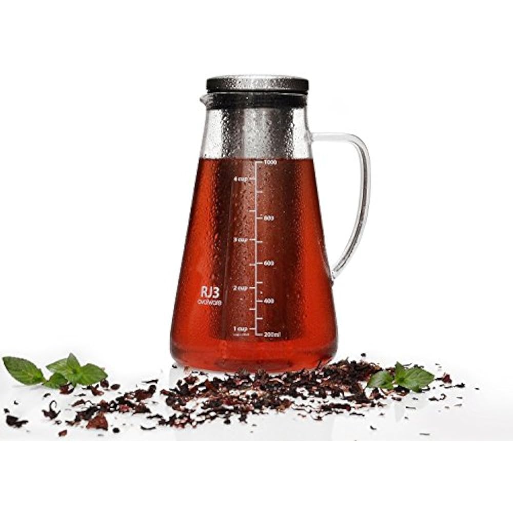 Airtight Cold Brew Iced Coffee Maker Tea Infuser Spout 1.0L / 34oz