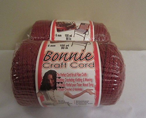 Bonnie Macrame Craft Cord 6mmx100yd-Wine