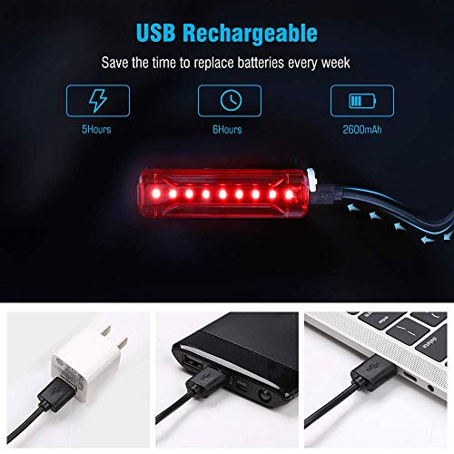 image for ThorFire & More Bike Light ThorFire Ultra Bright Bike Tail Light USB R