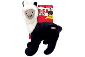 KONG Toughz Durable Plush Dog Toy - Long-Lasting Soft Chew Toy for Aggressive Chewers, Safe & Interactive for Dogs (Llama)