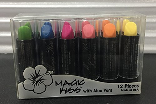 Magic Kiss Lipstick Set Aloe Vera Color Changing Best Seller 12PK MADE IN USA â€¦