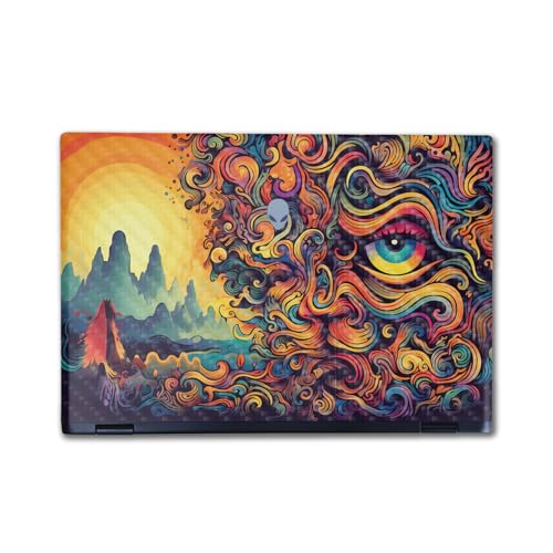 Carbon Fiber Laptop Skin Compatible with Alienware M16 R2 (2024) - Surreal Visi…