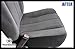 Richmond Auto Upholstery - Driver Side Bottom Cloth Seat Cover Gray Compatible with 2003 2004 Dodge Ram 1500 2500 3500 SLT
