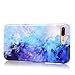 BAISRKE iPhone 7 Plus Case, iPhone 8 Plus Case Blue Mint Opal Marble Slim Flexible Soft Silicone Bumper Shockproof Gel TPU Rubber Glossy Skin Cover Case for iPhone 8 Plus & iPhone 7 Plus
