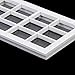 1:12 Dollhouse Miniature Wooden 12-pane Window Frame White