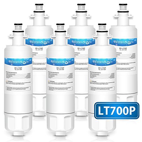 Waterdrop LT700P Refrigerator Water Filter Replacement for LG LT700P