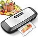 Vacuum Sealer Machine, Automatic Food Vacuum Sealer with Smart Stainless Steel Panel Touch Control, Sous Vide Vacuum Sealer Machine with Dry & Moist Sealing and Starter Kit