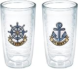 Tervis Captain First Mate Emblem Bottle, 16-Ounce, Pack of 2, On The Water - 1168889