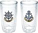 Tervis Captain First Mate Emblem Bottle, 16-Ounce, Pack of 2, On The Water -